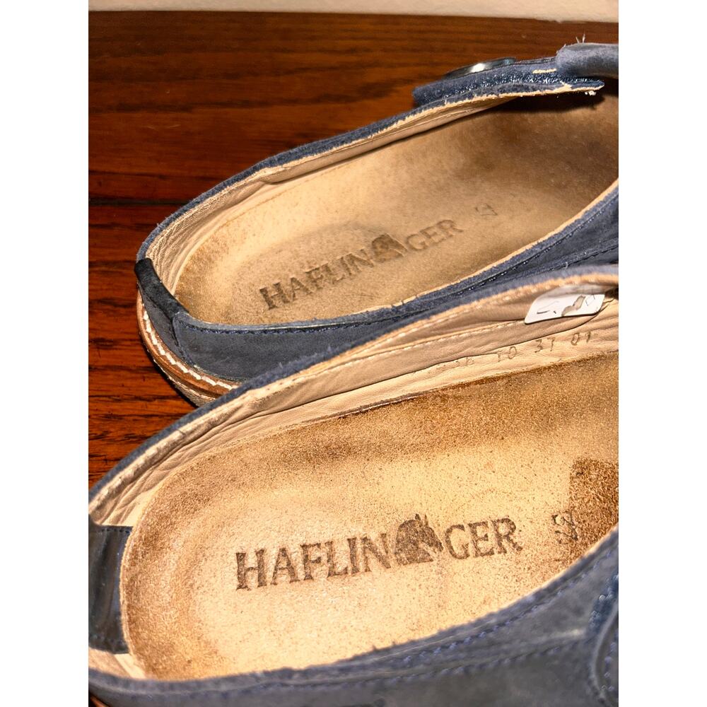 Haflinger Navy Suede Slip-On Sneakers - Picture 10 of 13
